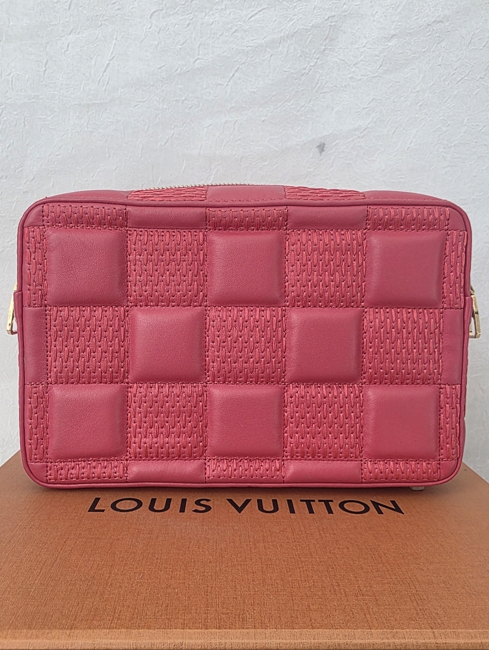 Auth Louis Vuitton Damier Troca MM Lambskin Crossbody Bag - Picture 3 of 13